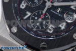 Royal Oak Offshore 44mm Black Themes SS TKF 1:1 Best Edition Black Dial on Black/Red Rubber Strap A3126 - Image 5