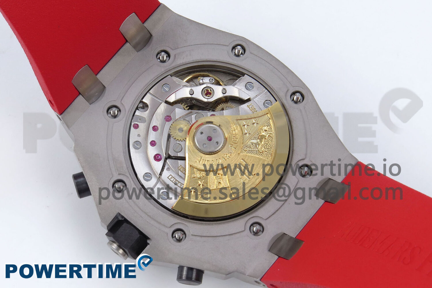 Royal Oak Offshore 44mm Black Themes SS TKF 1:1 Best Edition Black Dial on Black/Red Rubber Strap A3126 - Image 9
