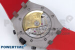 Royal Oak Offshore 44mm Black Themes SS TKF 1:1 Best Edition Black Dial on Black/Red Rubber Strap A3126 - Image 10