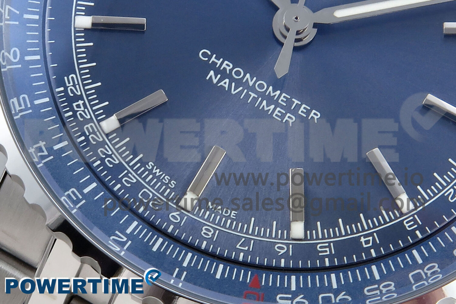 Navitimer 1 SS 41mm TF 1:1 Best Edition SS Bezel Blue Dial on SS Bracelet A2824 - Image 5