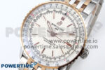 Navitimer 1 RG 41mm TF 1:1 Best Edition SS Bezel White Dial on SS Bracelet A2824 - Image 3