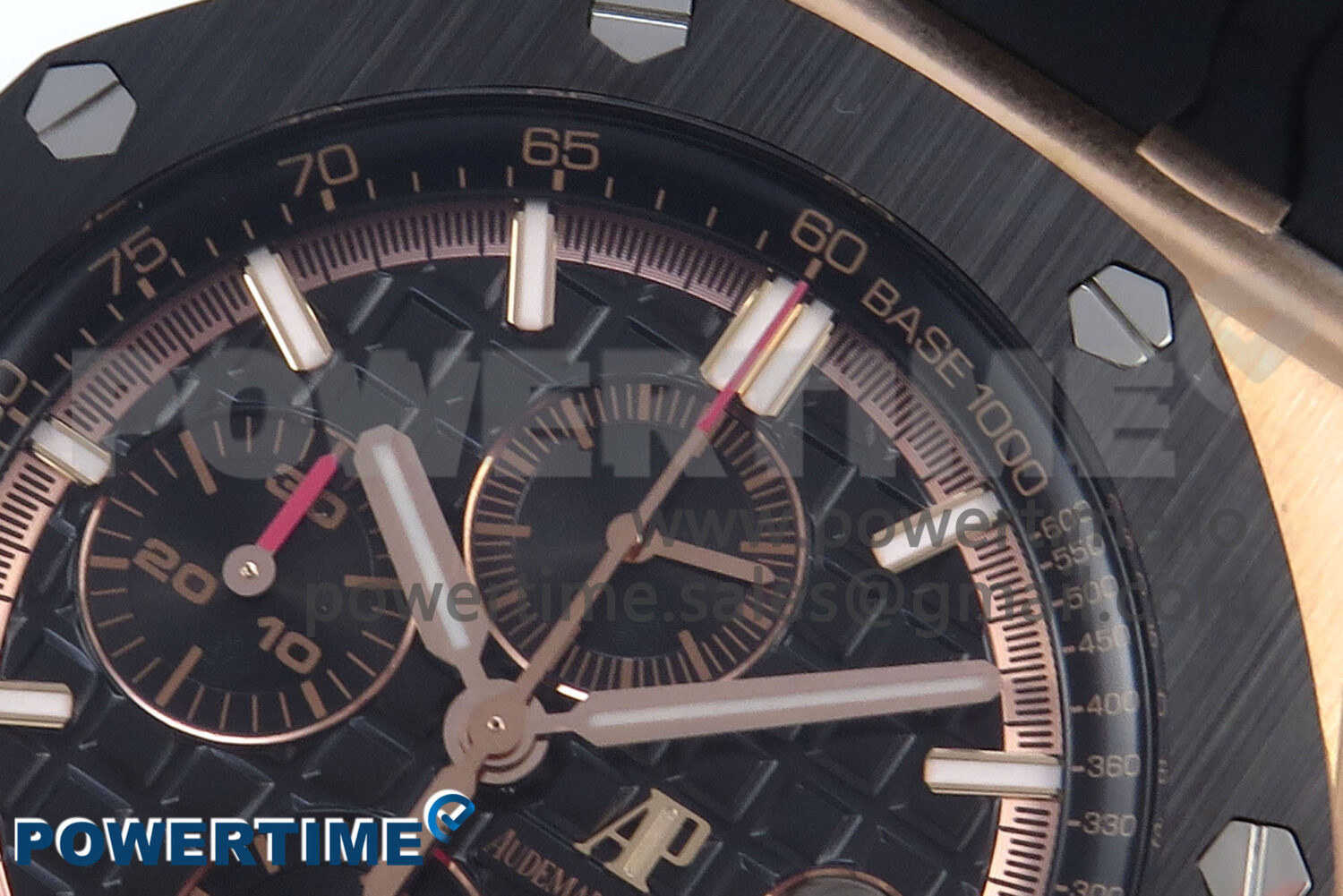 Royal Oak Offshore 44mm RG TKF 1:1 Best Edition Black Dial on Black Rubber Strap A3126 - Image 4