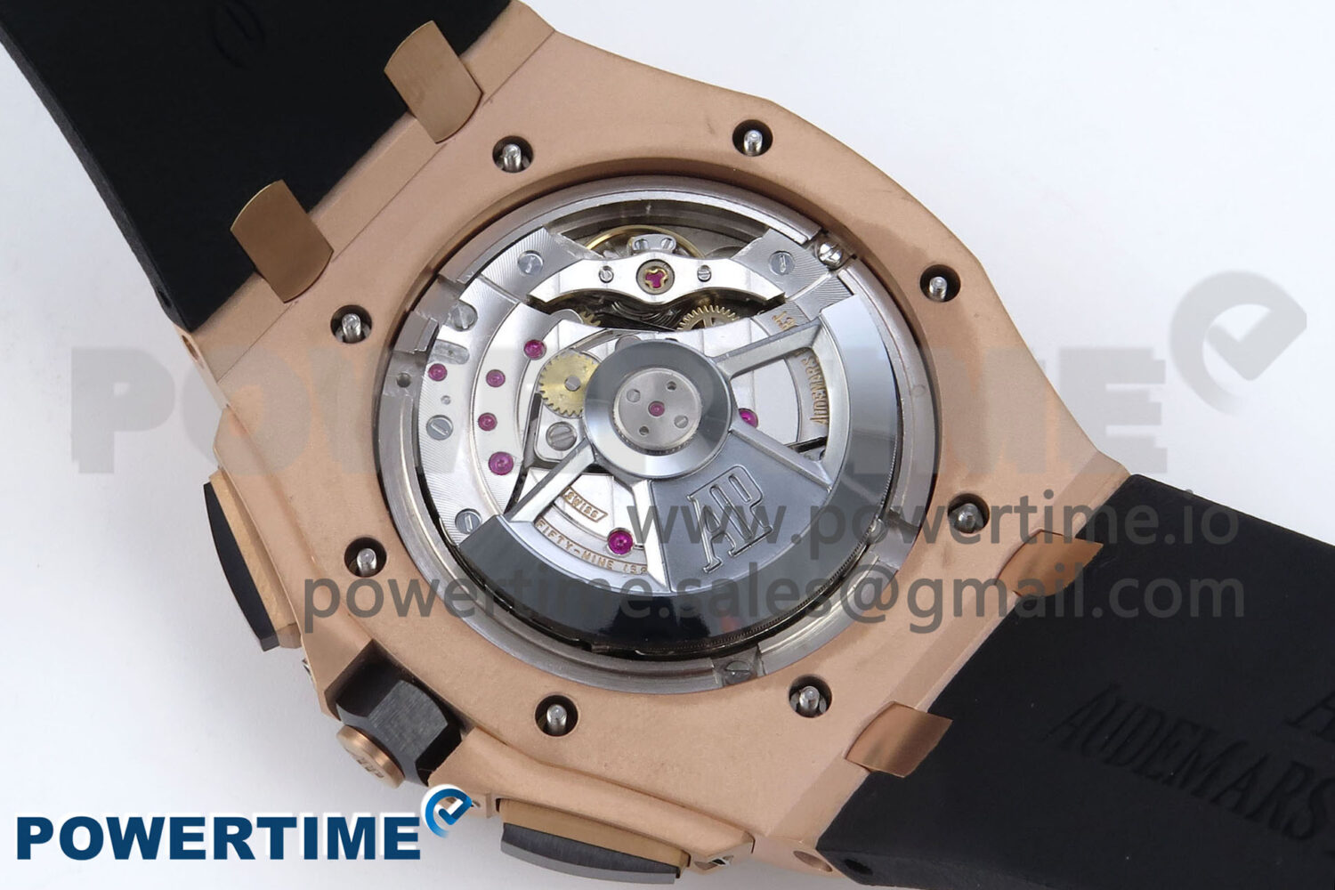 Royal Oak Offshore 44mm RG TKF 1:1 Best Edition Black Dial on Black Rubber Strap A3126 - Image 9