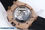Royal Oak Offshore 44mm RG TKF 1:1 Best Edition Black Dial on Black Rubber Strap A3126 - Image 9