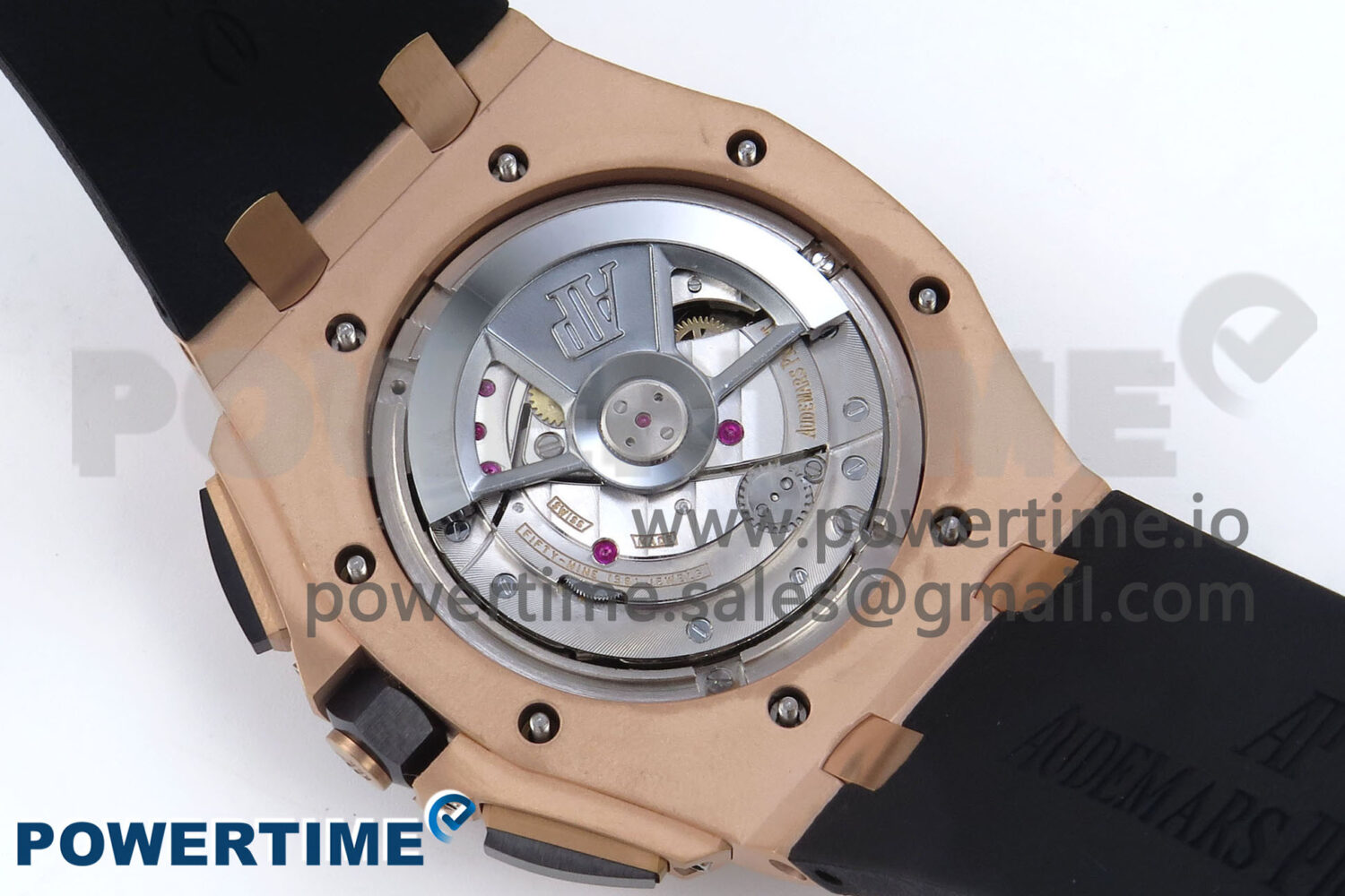 Royal Oak Offshore 44mm RG TKF 1:1 Best Edition Black Dial on Black Rubber Strap A3126 - Image 10