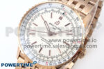 Navitimer Automatic RG 41mm TF 1:1 Best Edition RG Bezel White Dial on RG Bracelet A2824 - Image 3