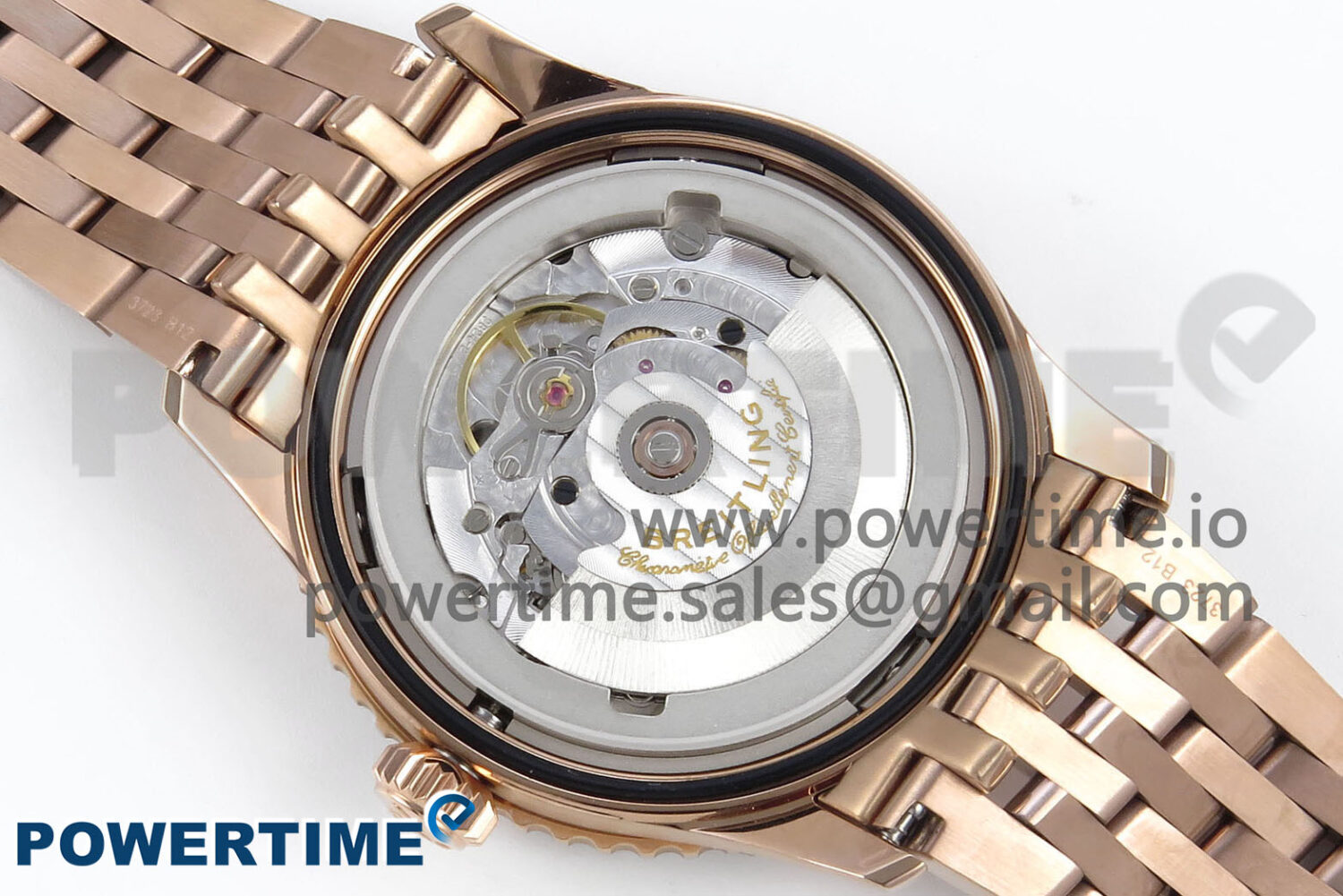 Navitimer Automatic RG 41mm TF 1:1 Best Edition RG Bezel White Dial on RG Bracelet A2824 - Image 9