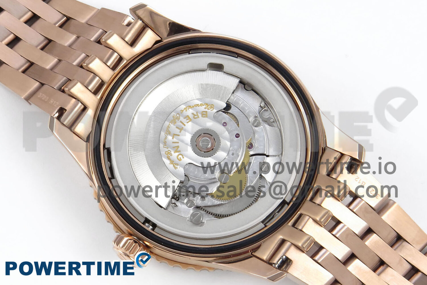 Navitimer Automatic RG 41mm TF 1:1 Best Edition RG Bezel White Dial on RG Bracelet A2824 - Image 10