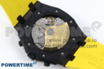 Royal Oak Offshore 44mm SS TKF 1:1 Best Edition Black/Yellow Dial on Yellow Rubber Strap A3126 - Image 9