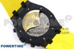 Royal Oak Offshore 44mm SS TKF 1:1 Best Edition Black/Yellow Dial on Yellow Rubber Strap A3126 - Image 10