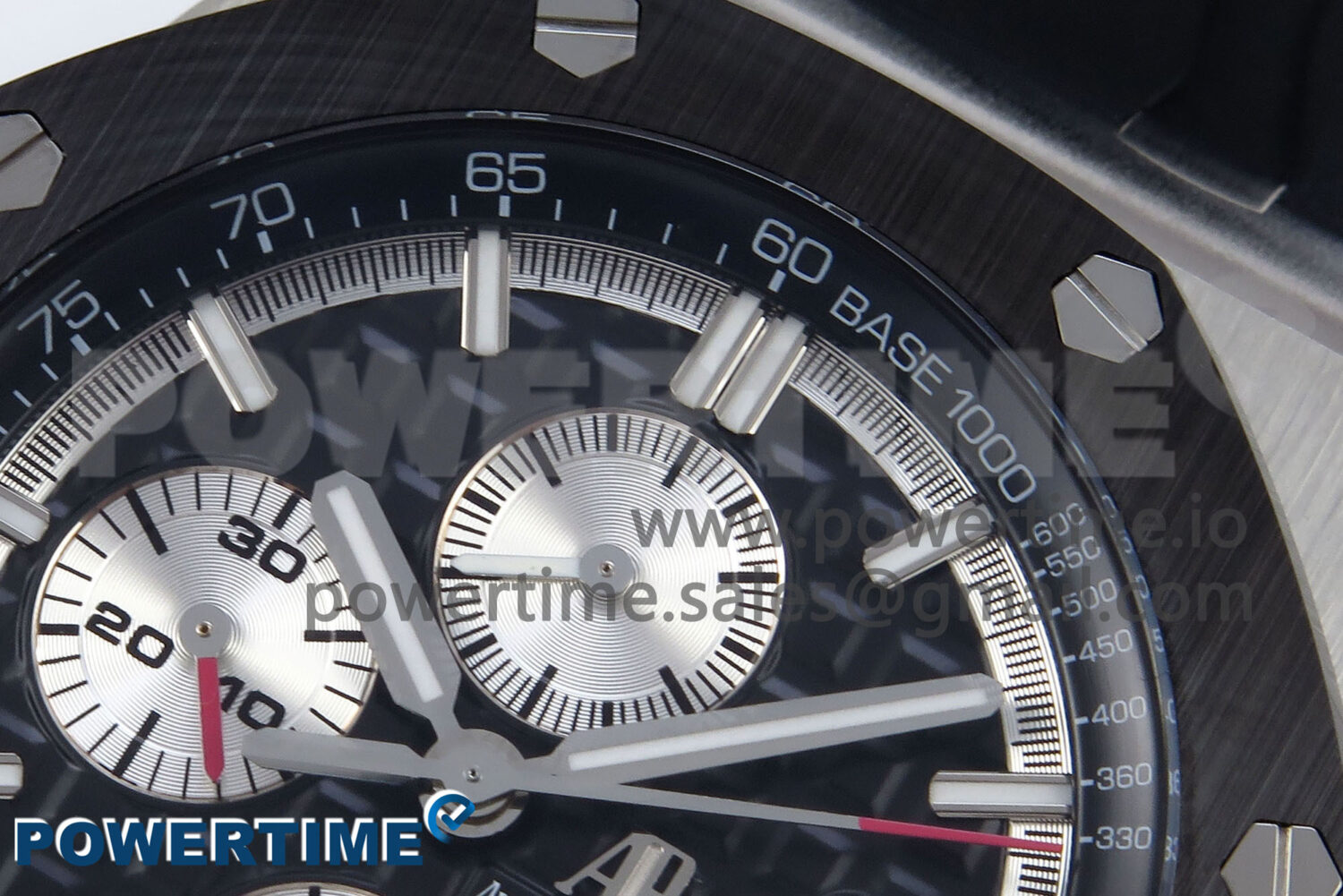 Royal Oak Offshore 44mm Black Ceramic SS TKF 1:1 Best Edition Black/SS Dial on Black Rubber Strap A3126 - Image 3