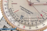 Navitimer 1 SS 38mm TF 1:1 Best Edition RG Bezel White Dial on SS Bracelet A2824 - Image 5