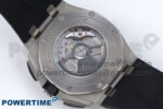 Royal Oak Offshore 44mm Black Ceramic SS TKF 1:1 Best Edition Black/SS Dial on Black Rubber Strap A3126 - Image 8