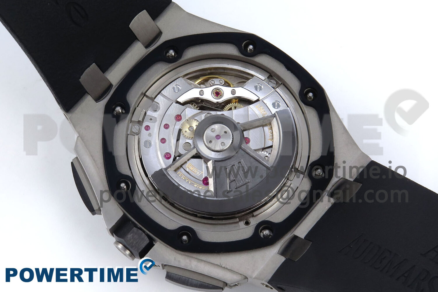 Royal Oak Offshore 44mm Black Ceramic SS TKF 1:1 Best Edition Black/SS Dial on Black Rubber Strap A3126 - Image 10