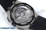 Royal Oak Offshore 44mm Black Ceramic SS TKF 1:1 Best Edition Black/SS Dial on Black Rubber Strap A3126 - Image 9