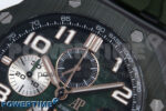 Royal Oak Offshore 44mm Black Ceramic TKF 1:1 Best Edition Green Dial on Green Rubber Strap A3126 - Image 4