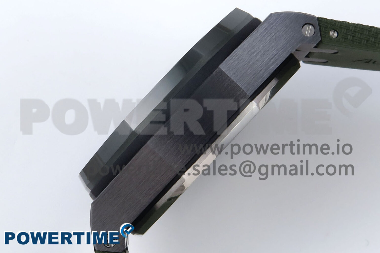 Royal Oak Offshore 44mm Black Ceramic TKF 1:1 Best Edition Green Dial on Green Rubber Strap A3126 - Image 6