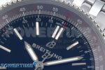 Navitimer 1 SS 38mm TF 1:1 Best Edition Black Bezel Black Dial on SS Bracelet A2824 - Image 4
