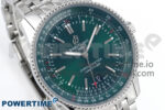 Navitimer 1 SS 41mm TF 1:1 Best Edition SS Bezel Green Dial on SS Bracelet A2824 - Image 2