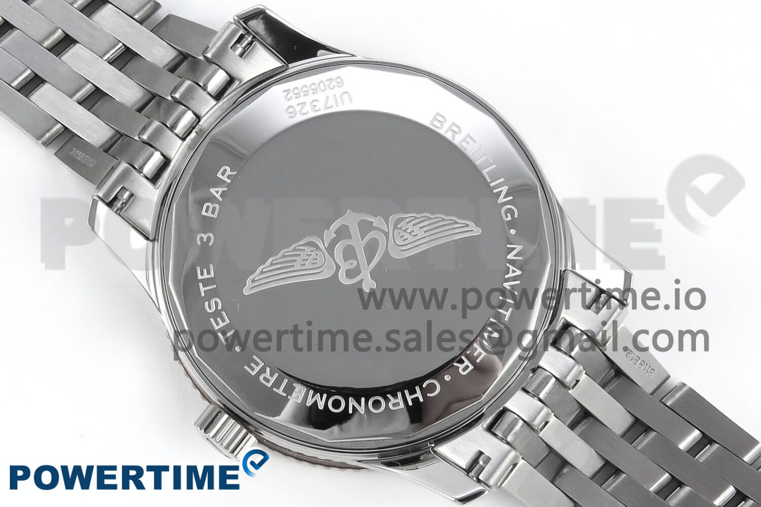 Navitimer 1 RG 41mm TF 1:1 Best Edition SS Bezel Gray Dial on SS Bracelet A2824 - Image 8