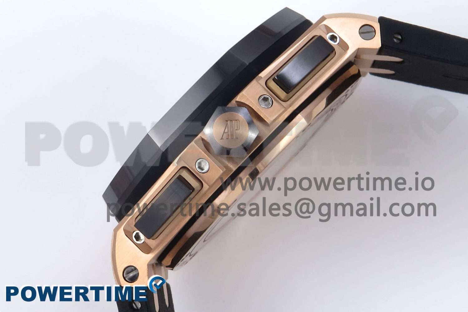 Royal Oak Offshore 44mm Black Ceramic RG TKF 1:1 Best Edition Black/RG Dial on Black Rubber Strap A3126 - Image 7