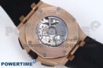Royal Oak Offshore 44mm Black Ceramic RG TKF 1:1 Best Edition Black/RG Dial on Black Rubber Strap A3126 - Image 8