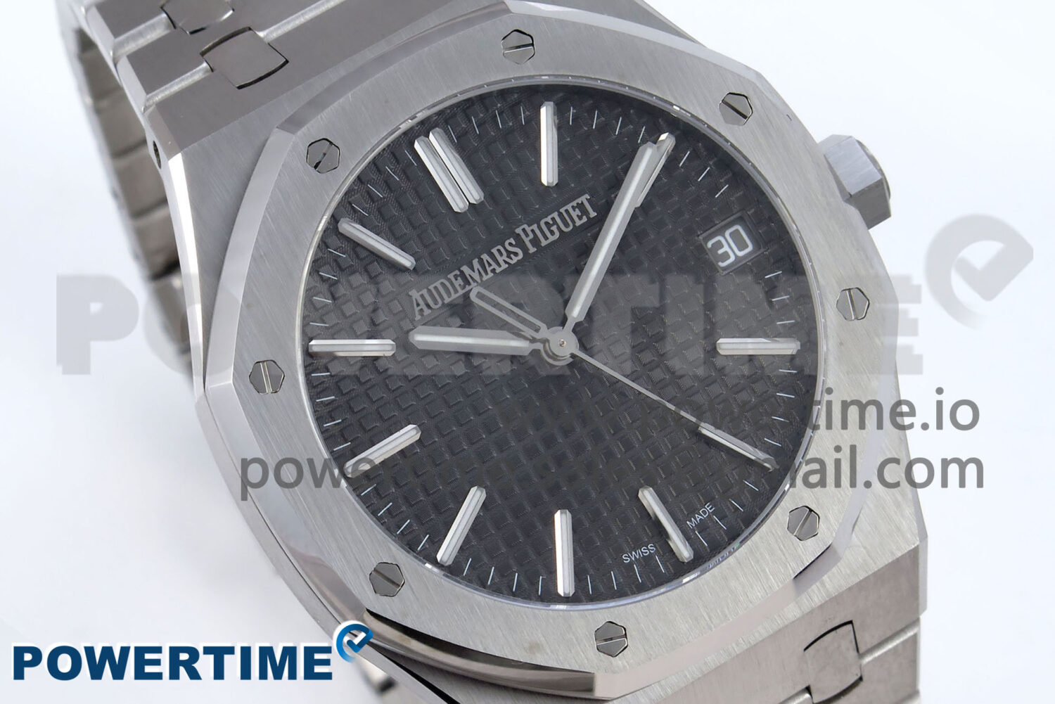 Royal Oak 41mm 15510 SS TKF 1:1 Best Edition Gray Dial on SS Bracelet SA4302 Super Clone - Image 2