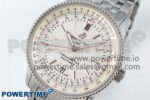 Navitimer 1 SS 41mm TF 1:1 Best Edition SS Bezel White Dial on SS Bracelet A2824 - Image 3