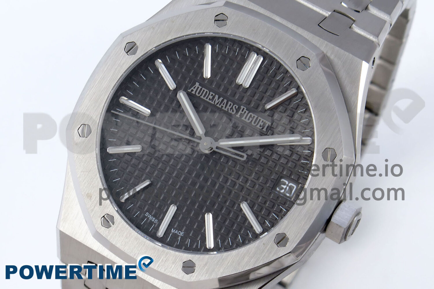 Royal Oak 41mm 15510 SS TKF 1:1 Best Edition Gray Dial on SS Bracelet SA4302 Super Clone - Image 3