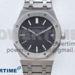 Royal Oak 41mm 15510 SS TKF 1:1 Best Edition Gray Dial on SS Bracelet SA4302 Super Clone