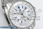 Navitimer 1 SS 41mm TF 1:1 Best Edition White Bezel White Dial on SS Bracelet A2824 - Image 2