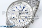 Navitimer 1 SS 41mm TF 1:1 Best Edition White Bezel White Dial on SS Bracelet A2824 - Image 3