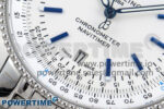 Navitimer 1 SS 41mm TF 1:1 Best Edition White Bezel White Dial on SS Bracelet A2824 - Image 5