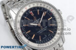 Navitimer 1 SS 41mm TF 1:1 Best Edition White Bezel Black Dial on SS Bracelet A2824 - Image 2