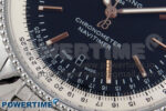 Navitimer 1 SS 41mm TF 1:1 Best Edition White Bezel Black Dial on SS Bracelet A2824 - Image 5