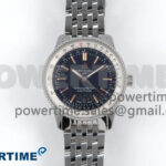 Navitimer 1 SS 41mm TF 1:1 Best Edition White Bezel Black Dial on SS Bracelet A2824