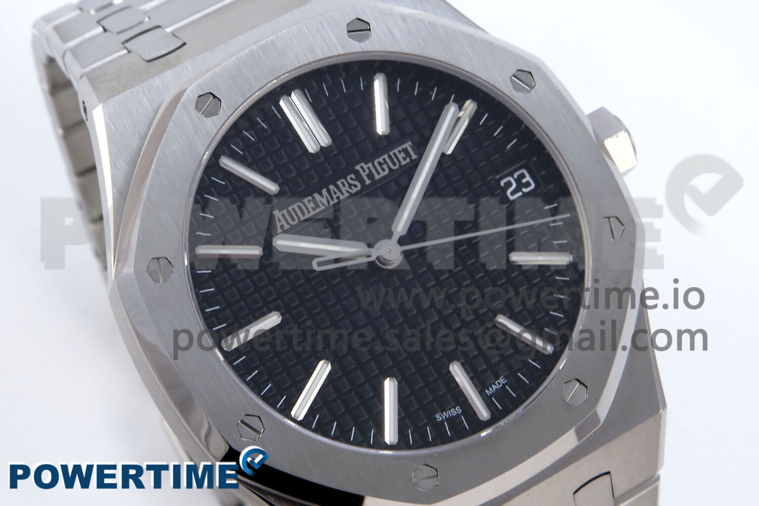 Royal Oak 41mm 15510 SS TKF 1:1 Best Edition Black Dial on SS Bracelet SA4302 Super Clone - Image 2