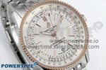 Navitimer 1 RG 41mm TF 1:1 Best Edition SS Bezel White Dial on SS Bracelet A2824 - Image 2