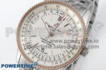 Navitimer 1 RG 41mm TF 1:1 Best Edition SS Bezel White Dial on SS Bracelet A2824 - Image 3