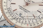 Navitimer 1 RG 41mm TF 1:1 Best Edition SS Bezel White Dial on SS Bracelet A2824 - Image 5