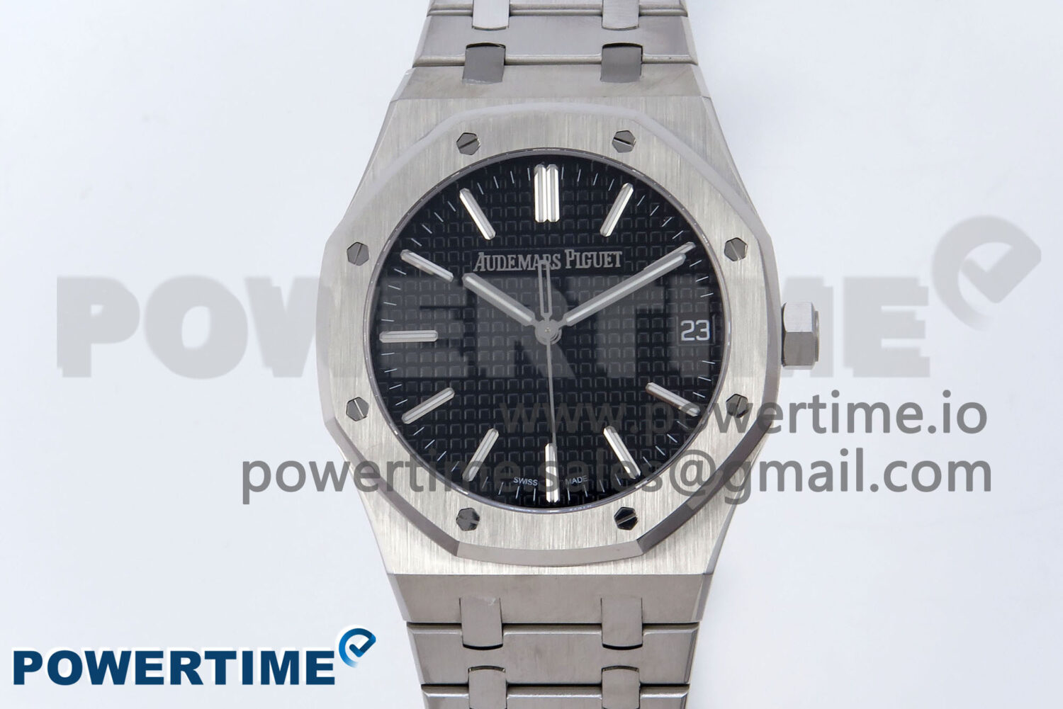 Royal Oak 41mm 15510 SS TKF 1:1 Best Edition Black Dial on SS Bracelet SA4302 Super Clone - Image 1