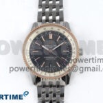 Navitimer 1 RG 41mm TF 1:1 Best Edition SS Bezel Gray Dial on SS Bracelet A2824