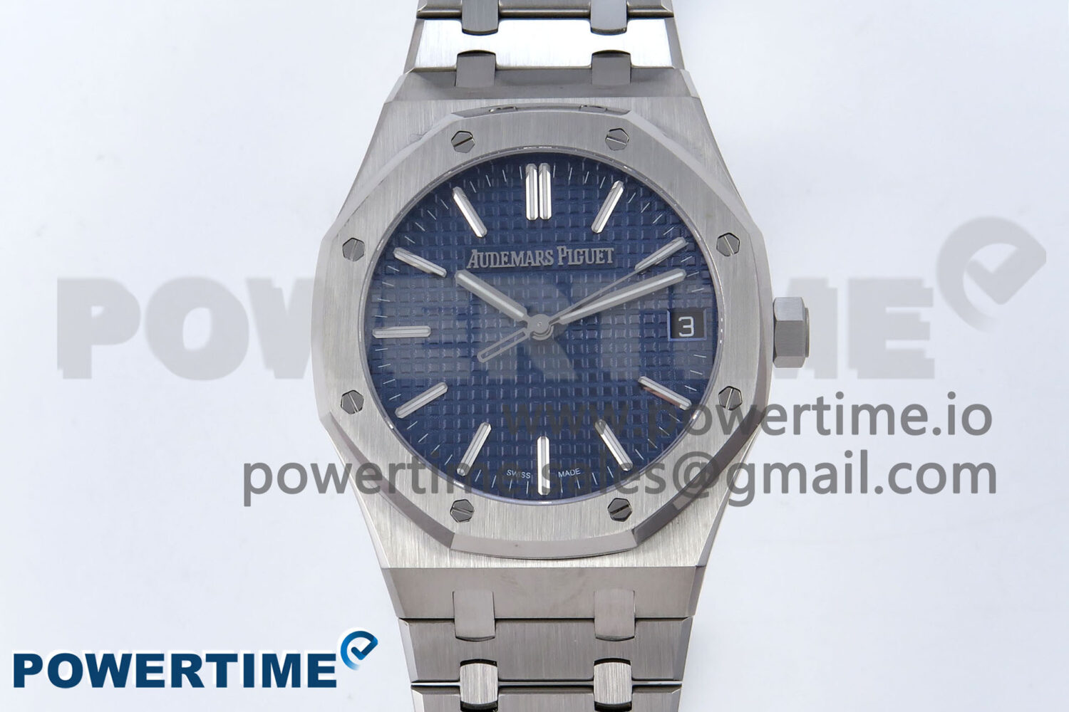 Royal Oak 41mm 15510 SS TKF 1:1 Best Edition Blue Dial on SS Bracelet SA4302 Super Clone - Image 1