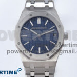Royal Oak 41mm 15510 SS TKF 1:1 Best Edition Blue Dial on SS Bracelet SA4302 Super Clone