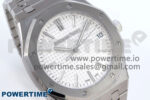 Royal Oak 41mm 15510 SS TKF 1:1 Best Edition White Dial on SS Bracelet SA4302 Super Clone - Image 2