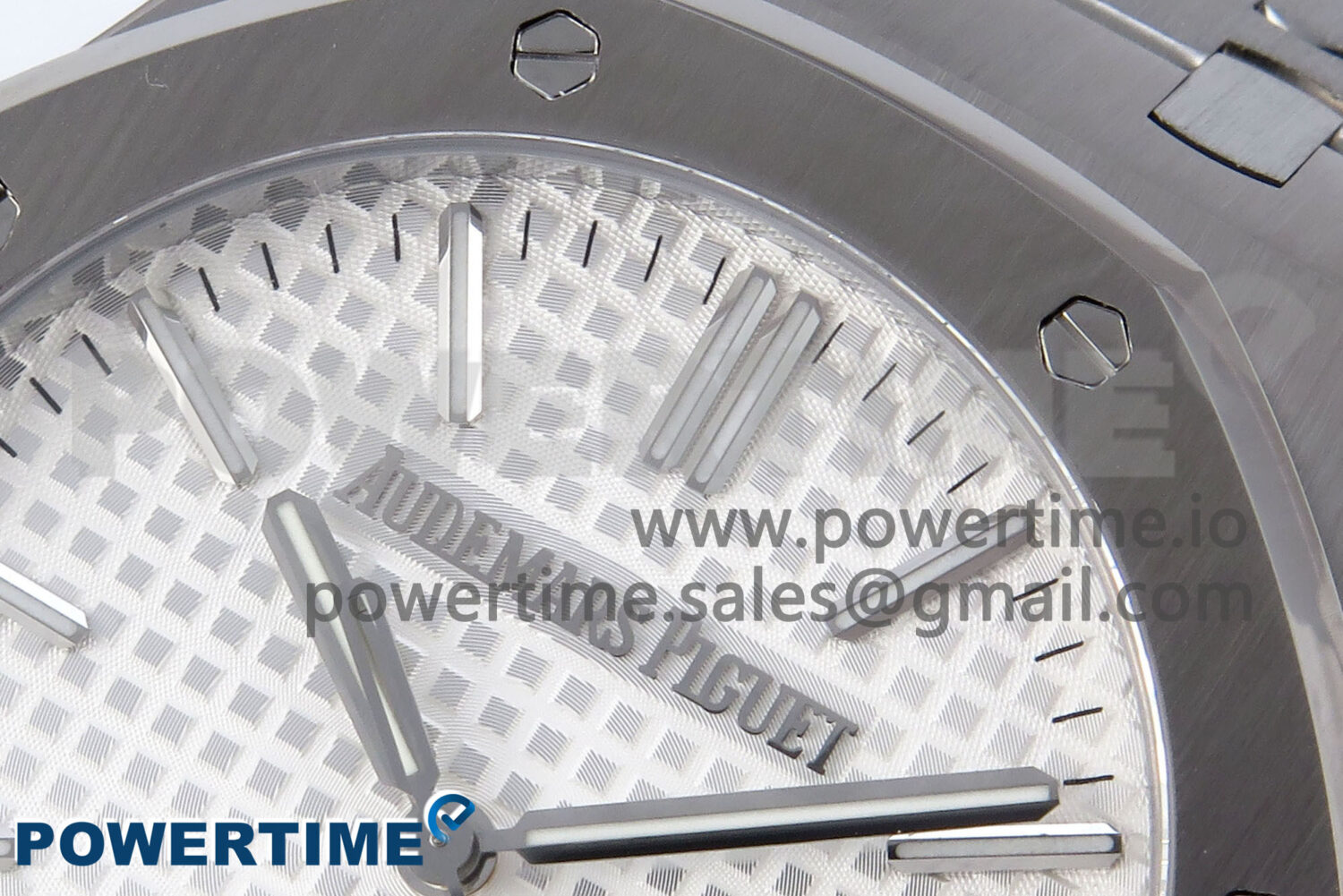 Royal Oak 41mm 15510 SS TKF 1:1 Best Edition White Dial on SS Bracelet SA4302 Super Clone - Image 4