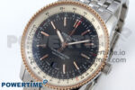 Navitimer 1 RG 41mm TF 1:1 Best Edition SS Bezel Gray Dial on SS Bracelet A2824 - Image 3
