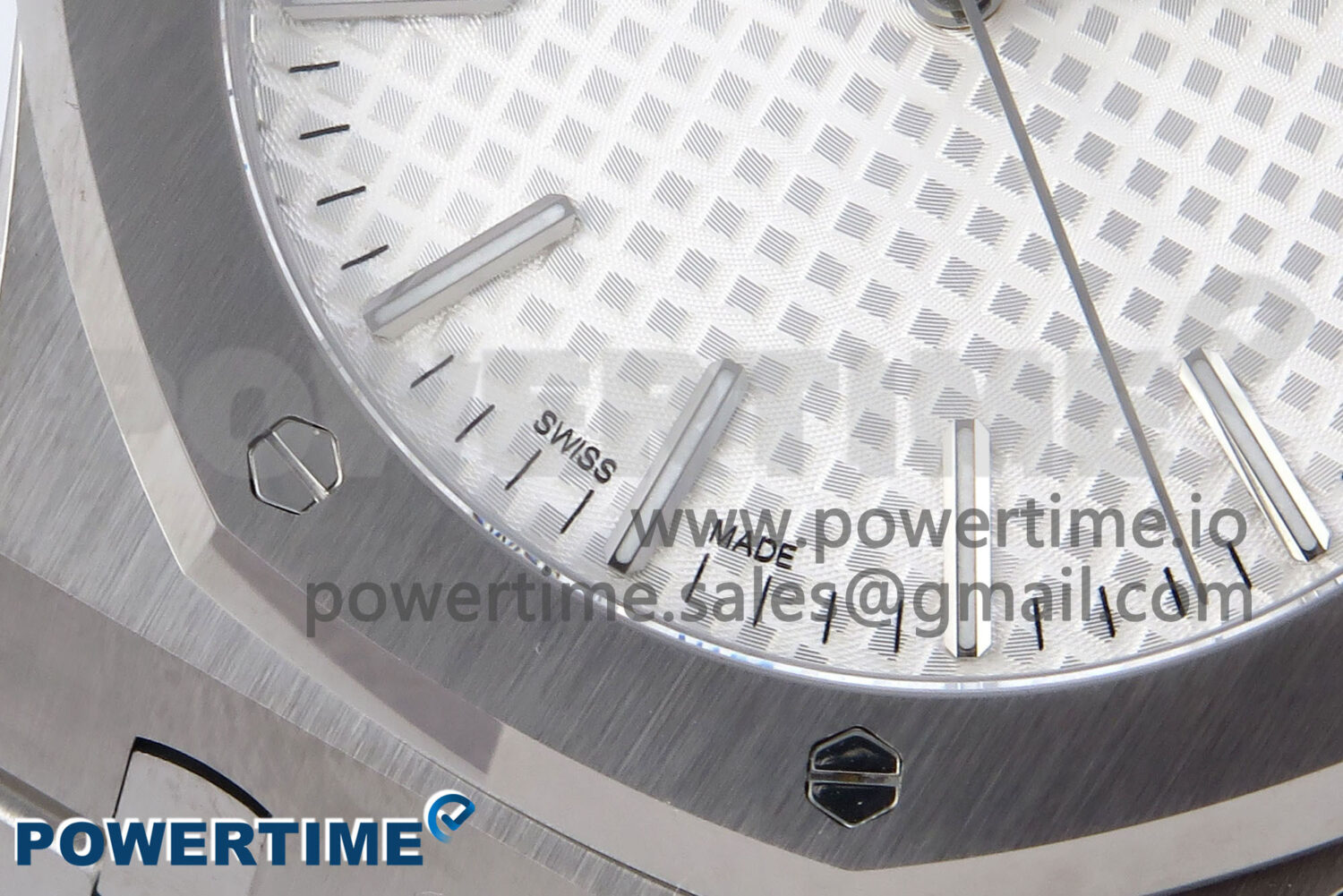 Royal Oak 41mm 15510 SS TKF 1:1 Best Edition White Dial on SS Bracelet SA4302 Super Clone - Image 5