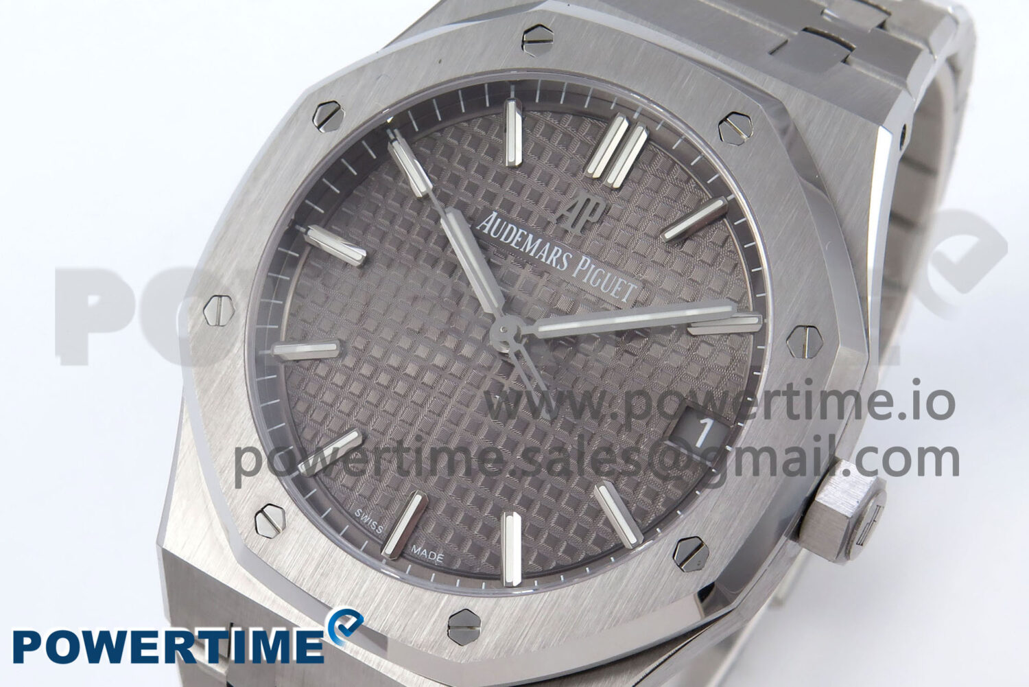 Royal Oak 41mm 15500 SS TKF 1:1 Best Edition Gray Dial on SS Bracelet SA4302 Super Clone - Image 3