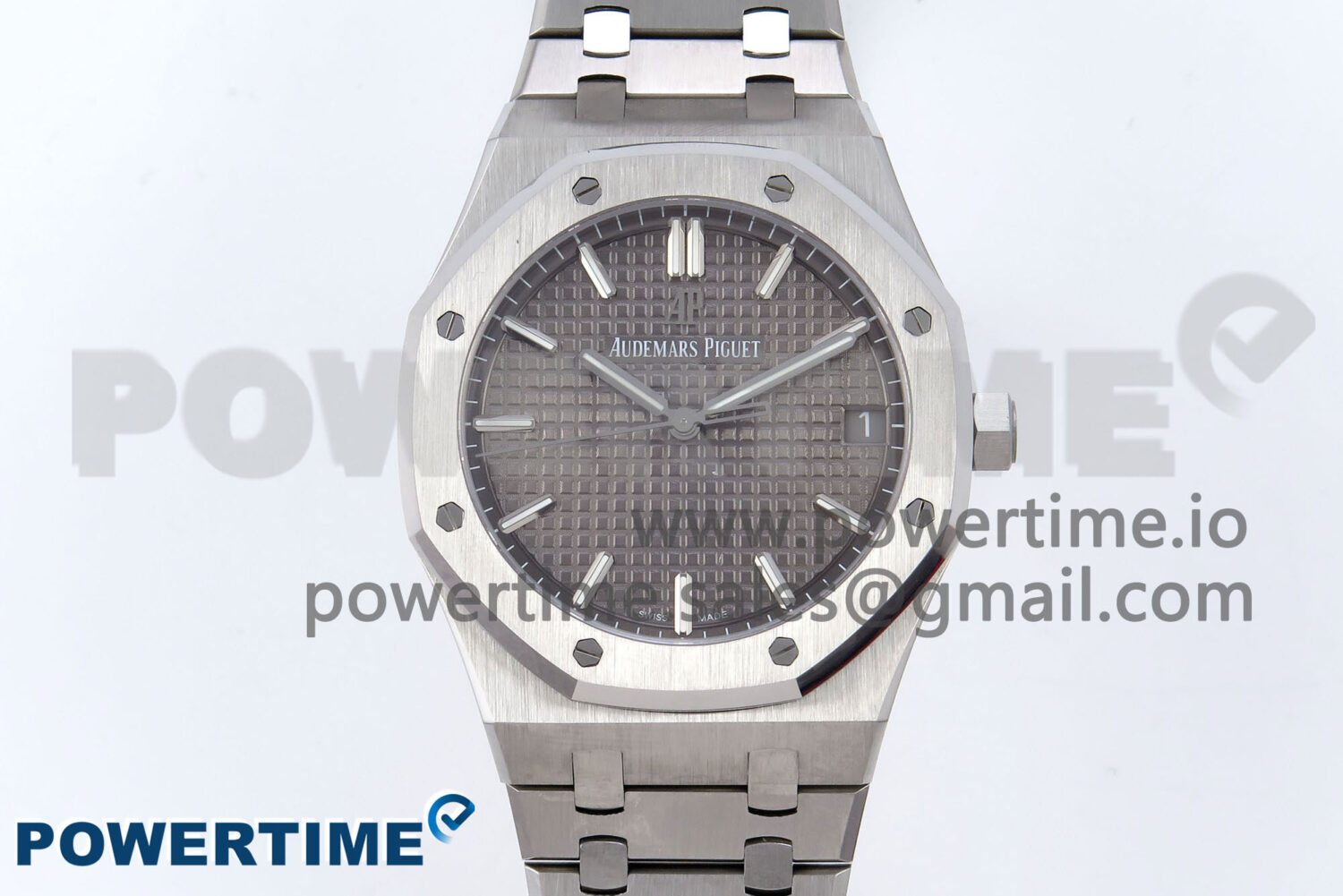 Royal Oak 41mm 15500 SS TKF 1:1 Best Edition Gray Dial on SS Bracelet SA4302 Super Clone - Image 1